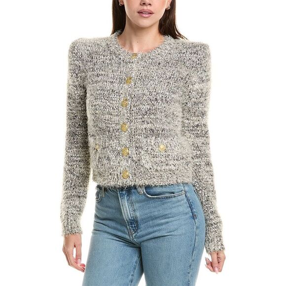 L’Agence WomensUna Knit Cardigan Black